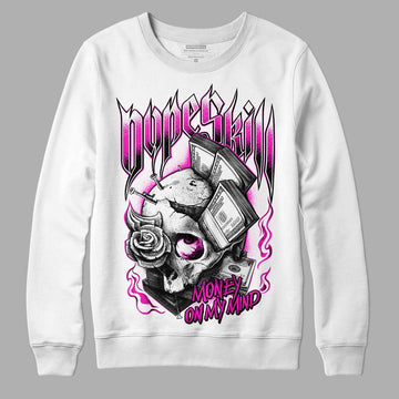 Dunk Low GS “Active Fuchsia” DopeSkill Sweatshirt Money On My Mind Graphic Streetwear - White