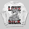 Jordan 4 OG “White Cement” DopeSkill Long Sleeve T-Shirt Love Sick Graphic Streetwear - White