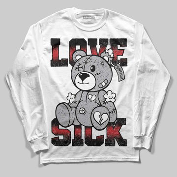 Jordan 4 OG “White Cement” DopeSkill Long Sleeve T-Shirt Love Sick Graphic Streetwear - White