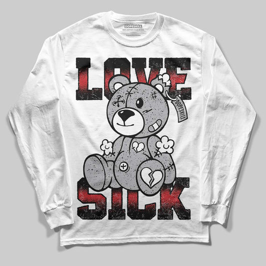 Jordan 4 OG “White Cement” DopeSkill Long Sleeve T-Shirt Love Sick Graphic Streetwear - White
