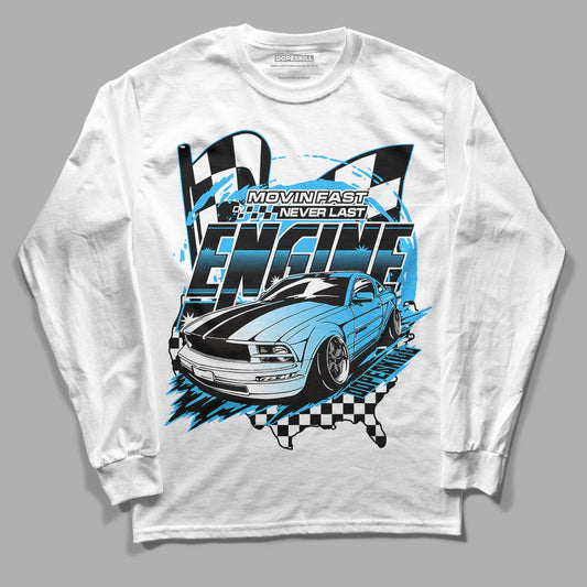 Jordan 1 High Retro OG “University Blue” DopeSkill Long Sleeve T-Shirt ENGINE Tshirt Graphic Streetwear - White