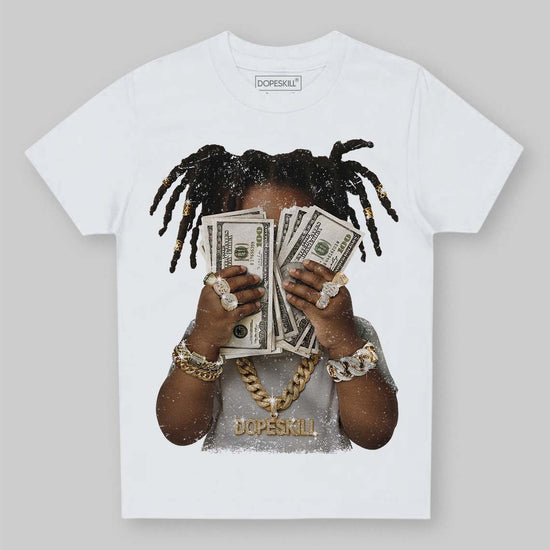 Jordan 10 OG “Steel” DopeSkill Toddler Kids T-shirt Rich Youth Graphic Streetwear - White 