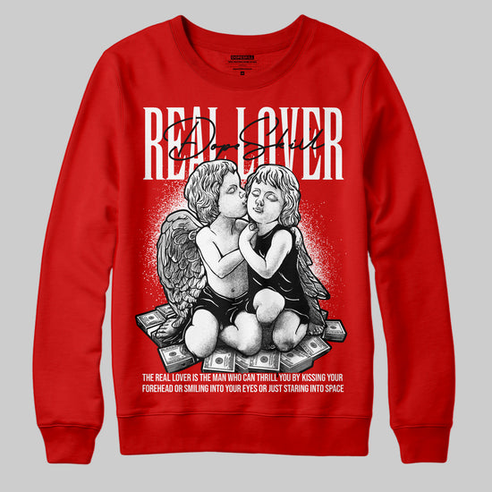 Jordan 11 “Bred Velvet” DopeSkill Red Sweatshirt Real Lover Graphic Streetwear