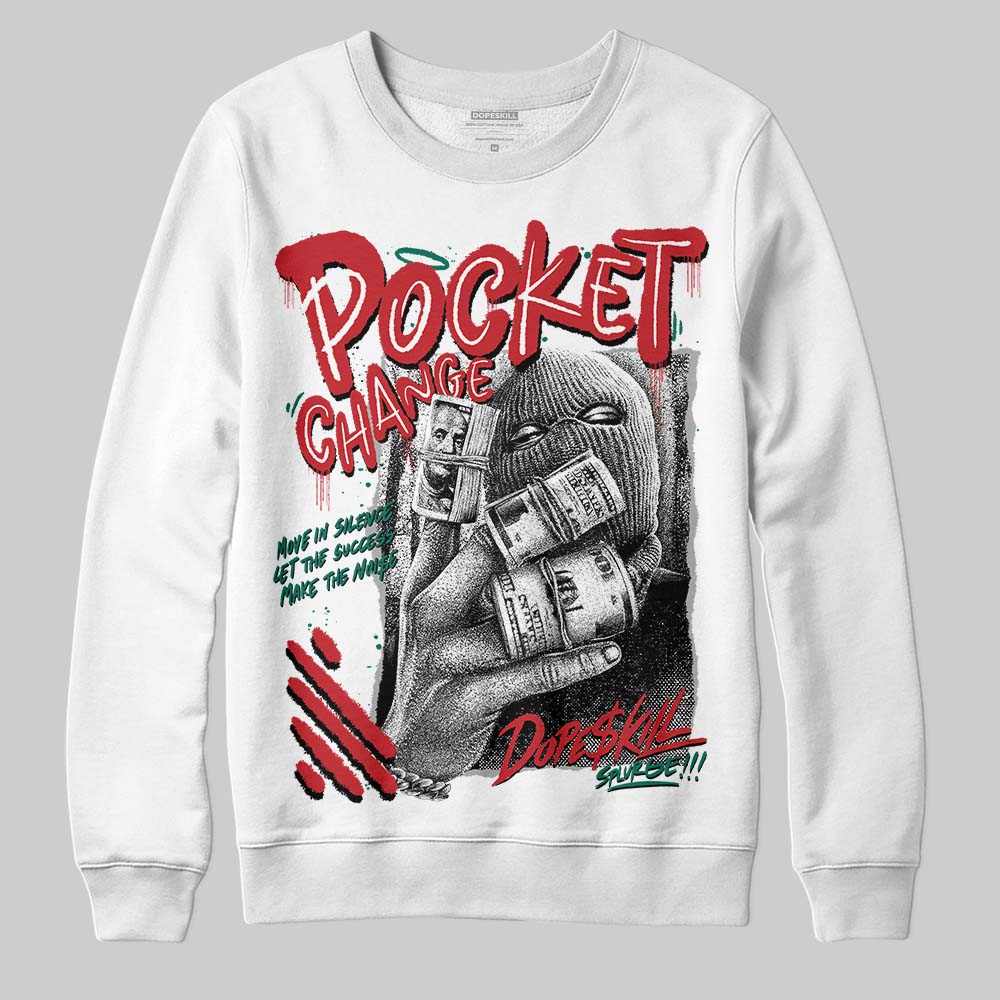 Jordan 3 Mexico 'El Vuelo' DopeSkill Sweatshirt Pocket Change Graphic Streetwear - White 