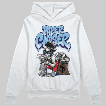 University Blue Sneakers DopeSkill Hoodie Sweatshirt Paper Chaser Boy Graphic Streetwear - White