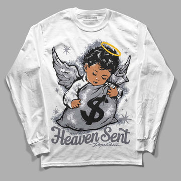 Jordan 14 Retro 'Stealth' DopeSkill Long Sleeve T-Shirt Heaven Sent Graphic Streetwear - White