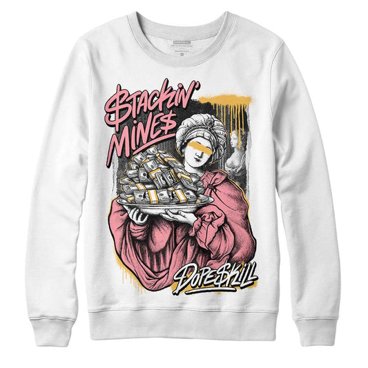 Jordan 3 GS “Red Stardust” DopeSkill Sweatshirt Stackin Mines Graphic Streetwear - White 