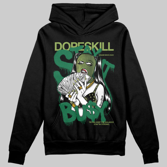 Foamposite Pro 'Pine Green' DopeSkill Hoodie Sweatshirt Stay It Busy Graphic Streetwear - Black