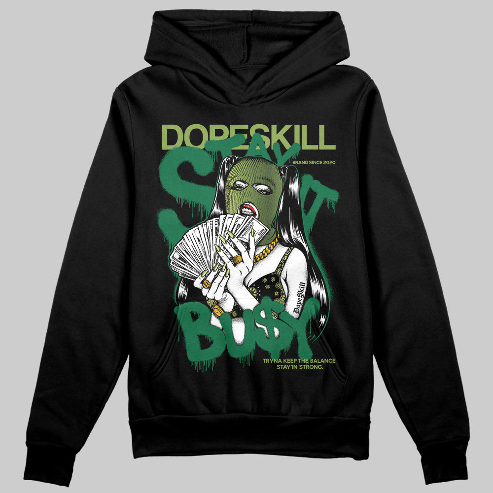 Foamposite Pro 'Pine Green' DopeSkill Hoodie Sweatshirt Stay It Busy Graphic Streetwear - Black