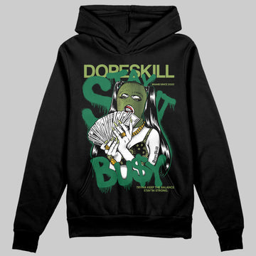 Foamposite Pro 'Pine Green' DopeSkill Hoodie Sweatshirt Stay It Busy Graphic Streetwear - Black