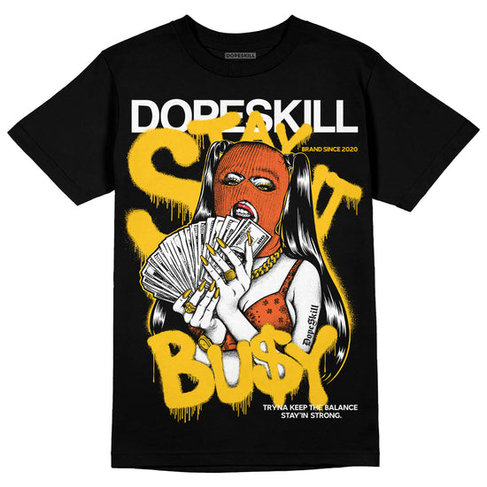 Yellow Sneakers DopeSkill T-Shirt Stay It Busy Graphic Streetwear - Black