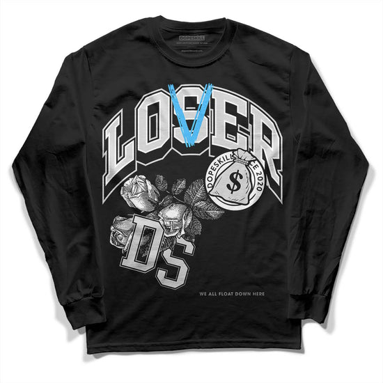 Dunk Low ‘Pure Platinum’ DopeSkill Long Sleeve T-Shirt Loser Lover Graphic Streetwear - Black