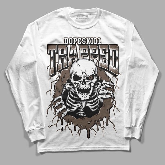 Jordan 1 Retro High OG Palomino DopeSkill Long Sleeve T-Shirt Trapped Halloween Graphic Streetwear - White