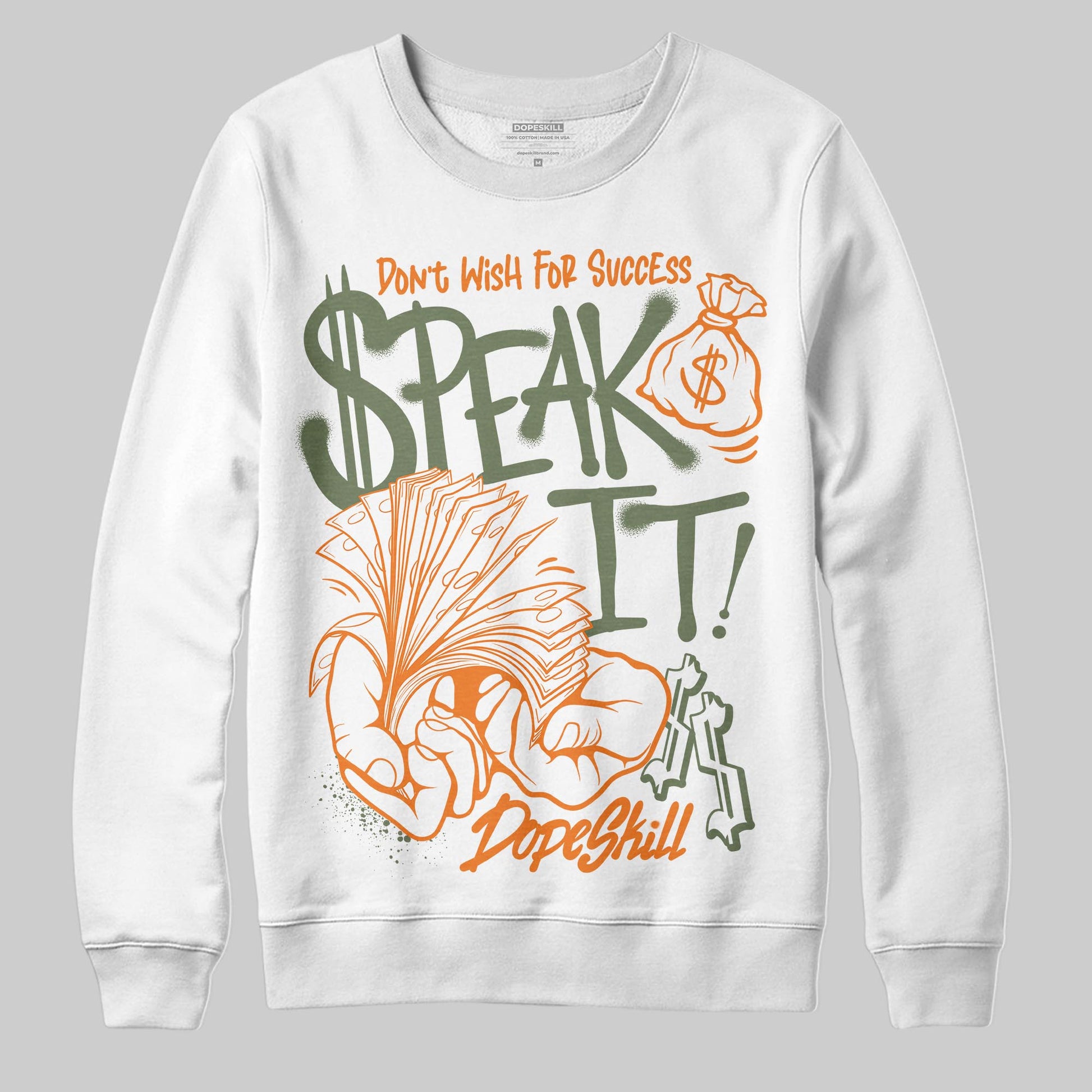 Jordan 4 Retro OG SP Undefeated (2025) DopeSkill Sweatshirt Speak It Graphic Streetwear - White