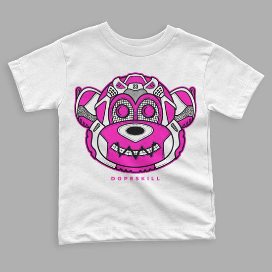 Dunk Low GS “Active Fuchsia” DopeSkill Toddler Kids T-shirt Monk Graphic Streetwear - White