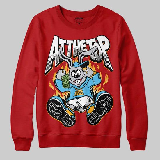 Red Sneakers DopeSkill Sweatshirt At The Top Graphic Streetwear - Red