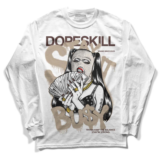 Jordan 1 High OG “Latte” DopeSkill Long Sleeve T-Shirt Stay It Busy Graphic Streetwear - White