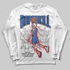 Jordan 1 Low Travis Scott x Fragment DopeSkill Long Sleeve T-Shirt Thunder Dunk Graphic Streetwear - White
