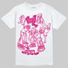 Rick Owens Pink Leather Low Sneakers DopeSkill T-Shirt Real Y2K Players Graphic Streetwear - White