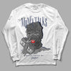 Jordan 3 "Midnight Navy" DopeSkill Long Sleeve T-Shirt Money Talks Graphic Streetwear - White