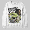 Jordan 5 “Luminous Green” DopeSkill Sweatshirt Stressless Graphic Streetwear - White