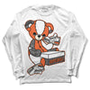 Jordan 3 Georgia Peach DopeSkill Long Sleeve T-Shirt Sneakerhead BEAR Graphic Streetwear - White