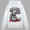 Jordan 4 “Bred Reimagined” DopeSkill Hoodie Sweatshirt Sick Bear Graphic Streetwear - White