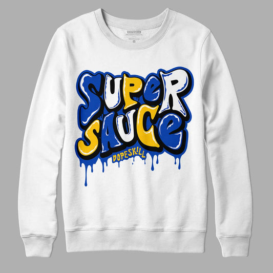 Jordan 14 “Laney” DopeSkill Sweatshirt Super Sauce Graphic Streetwear - WHite