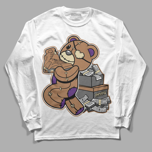 Jordan 6 WMNS Gore-Tex Brown Kelp DopeSkill Long Sleeve T-Shirt Bear Steals Sneaker Graphic Streetwear - White