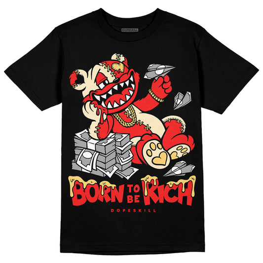 Jordan 5 "Dunk On Mars" DopeSkill T-Shirt Born To Be Rich Graphic Streetwear - Black