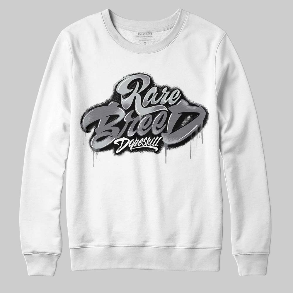 Jordan 4 “Fear” DopeSkill Sweatshirt Rare Breed Type Graphic Streetwear - White