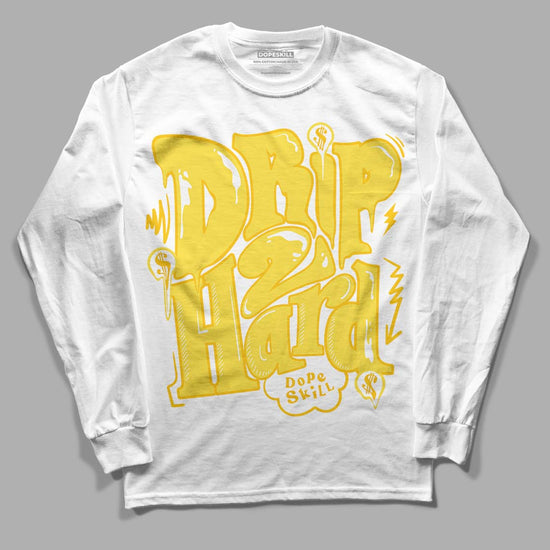 Wmns Air Jordan 11 Low 'Yellow Snakeskin' DopeSkill Long Sleeve T-Shirt Drip Too Hard Graphic Streetwear - White