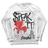 Jordan 1 Low OG “Shadow” DopeSkill Long Sleeve T-Shirt Speak It Graphic Streetwear - White