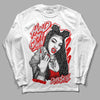 Jordan 4 Retro Red Cement DopeSkill Long Sleeve T-Shirt New H.M.O Graphic Streetwear - White