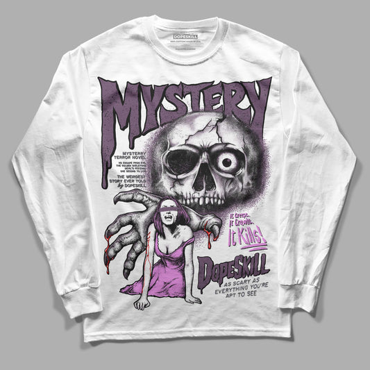 Jordan 2 “Mauve/Off-Noir” DopeSkill Long Sleeve T-Shirt Mystery Ghostly Grasp Graphic Streetwear - White