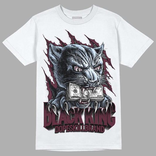 Jordan 5 Retro Burgundy (2023) DopeSkill T-Shirt Black King Graphic Streetwear - White