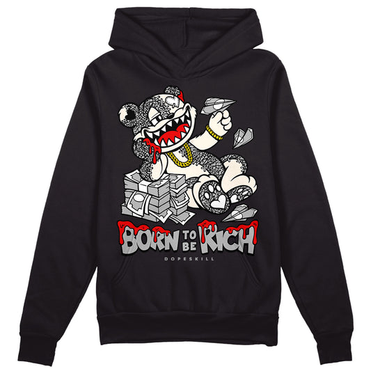 Jordan 3 “Off Noir” DopeSkill Hoodie Sweatshirt Born To Be Rich Graphic Streetwear - Black