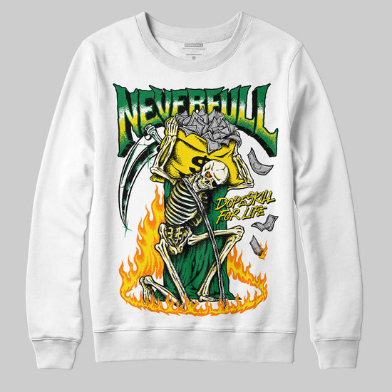 Dunk Low Reverse Brazil DopeSkill Sweatshirt NeverFull Graphic Streetwear - White