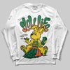 Green Sneakers DopeSkill Long Sleeve T-Shirt Slow Life Graphic Streetwear  - White 
