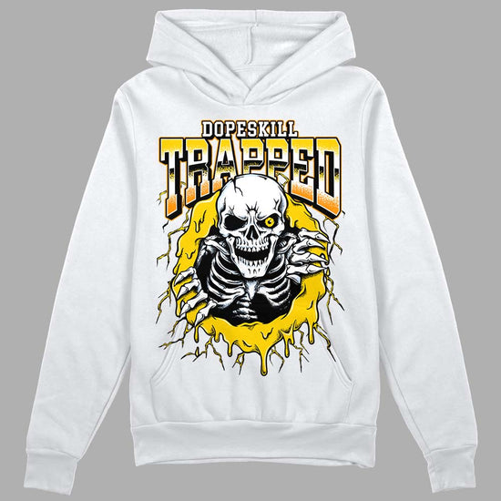 Jordan 6 “Yellow Ochre” DopeSkill Hoodie Sweatshirt Trapped Halloween Graphic Streetwear - WHite