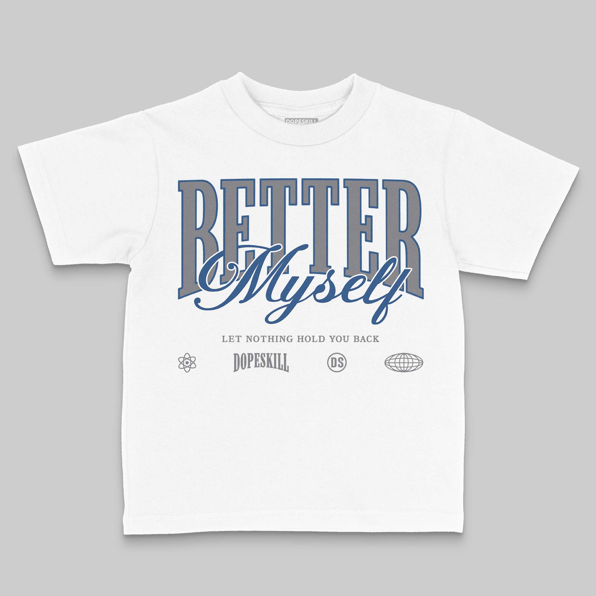 Jordan 9 Retro 'Flint Grey' 2026' DopeSkill Toddler Kids T-shirt Better Myself Graphic Streetwear - White 