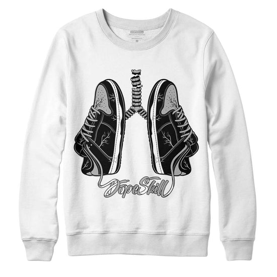 Jordan 1 Low OG “Shadow” DopeSkill Sweatshirt Breathe Graphic Streetwear - White