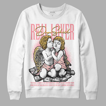 Jordan 3 GS “Red Stardust” DopeSkill Sweatshirt Real Lover Graphic Streetwear - White 