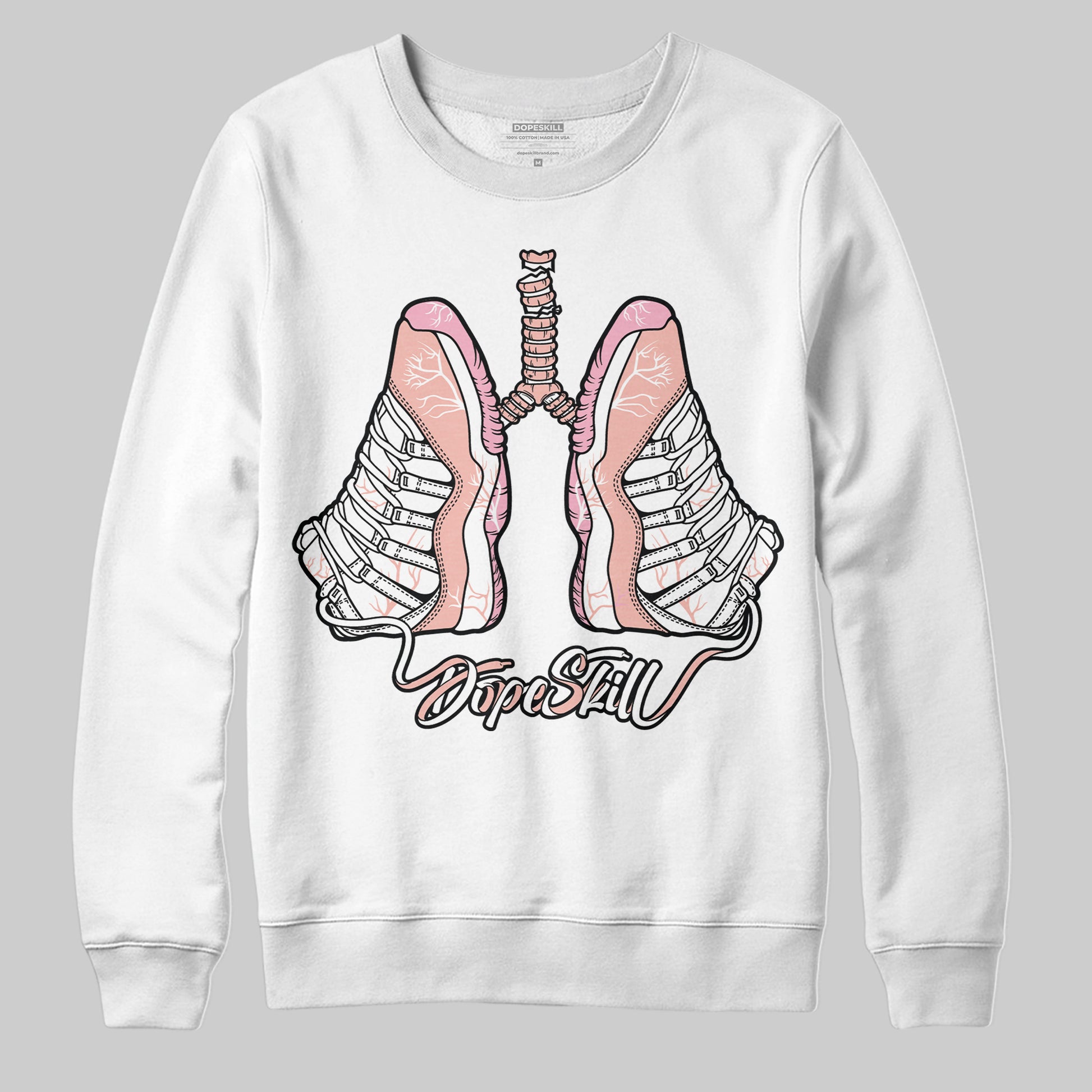 Jordan 11 Low “Legend Pink” DopeSkill Sweatshirt Breathe Graphic Streetwear - White