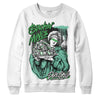 Jordan 1 High OG Green Glow DopeSkill Sweatshirt Stackin Mines Graphic Streetwear - White