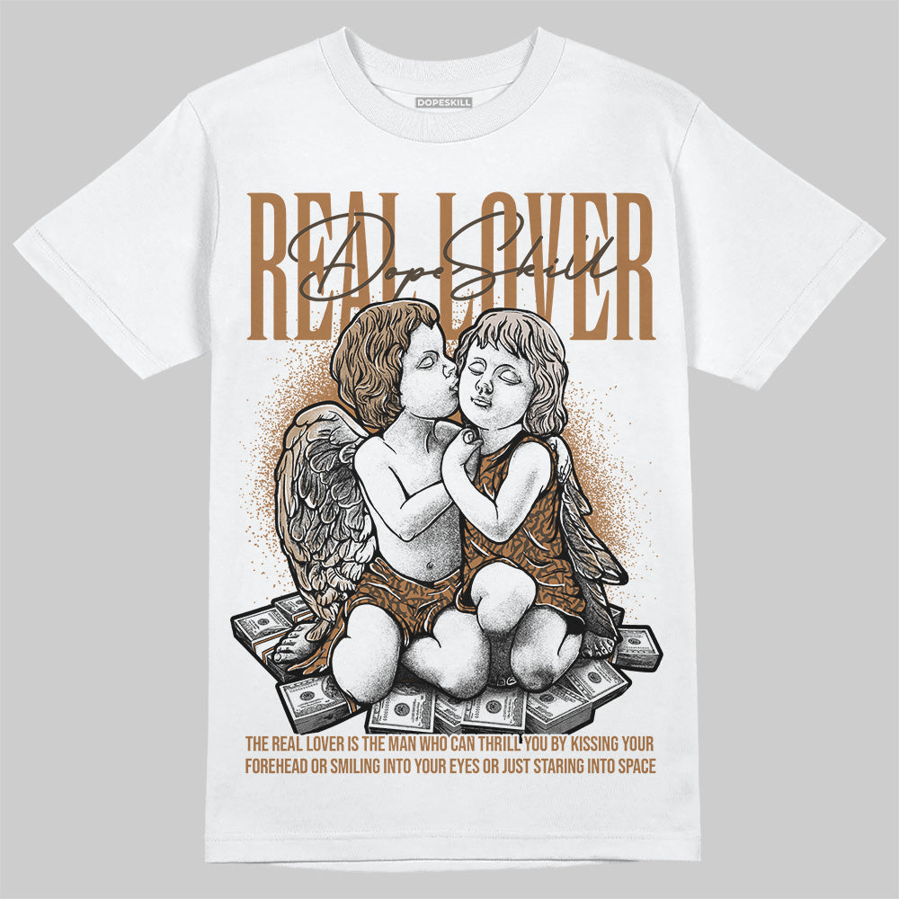 Jordan 3 Retro Palomino DopeSkill T-Shirt Real Lover Graphic Streetwear - WHite