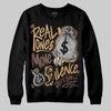 Jordan 5 “Earth/Metallic Gold” DopeSkill Sweatshirt Real Ones Move In Silence Graphic Streetwear - Black