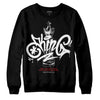 Jordan 14 "Black/White" DopeSkill Sweatshirt King Chess Graphic Streetwear - Black