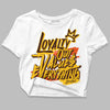 Yellow Collection DopeSkill Women's Crop Top LOVE Graphic