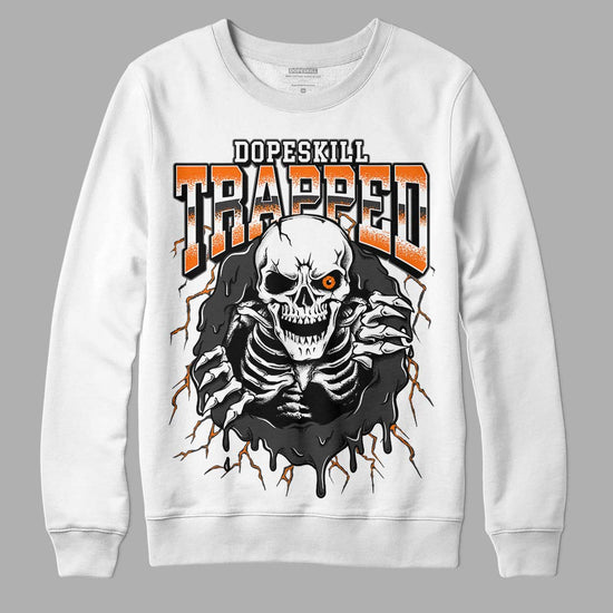 Jordan 3 Retro 'Fear Pack' DopeSkill Sweatshirt Trapped Halloween Graphic Streetwear - White